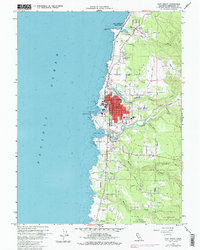 Download a high-resolution, GPS-compatible USGS topo map for Fort Bragg, CA (1985 edition)