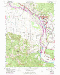 Download a high-resolution, GPS-compatible USGS topo map for Fortuna, CA (1974 edition)