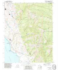 Download a high-resolution, GPS-compatible USGS topo map for Franklin Point, CA (1995 edition)