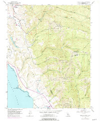 Download a high-resolution, GPS-compatible USGS topo map for Franklin Point, CA (1973 edition)
