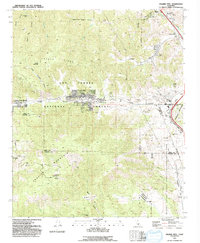 Download a high-resolution, GPS-compatible USGS topo map for Frazier Mtn, CA (1992 edition)