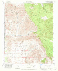 preview thumbnail of historical topo map of Tulare County, CA in 1957