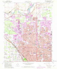 Download a high-resolution, GPS-compatible USGS topo map for Fresno North, CA (1981 edition)