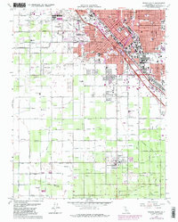 Download a high-resolution, GPS-compatible USGS topo map for Fresno South, CA (1982 edition)