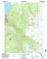 Download a high-resolution, GPS-compatible USGS topo map for Gallatin Peak, CA (1998 edition)