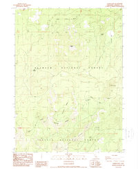 Download a high-resolution, GPS-compatible USGS topo map for Garner Mountain, CA (1988 edition)