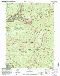 Download a high-resolution, GPS-compatible USGS topo map for Gasquet, CA (2001 edition)
