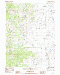 Download a high-resolution, GPS-compatible USGS topo map for Gazelle, CA (1984 edition)
