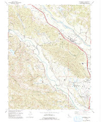 Download a high-resolution, GPS-compatible USGS topo map for Geyserville, CA (1993 edition)
