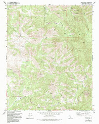 Download a high-resolution, GPS-compatible USGS topo map for Gibbon Peak, CA (1994 edition)
