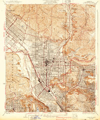 Download a high-resolution, GPS-compatible USGS topo map for Glendale, CA (1939 edition)