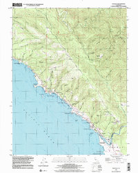 preview thumbnail of historical topo map of Mendocino County, CA in 1998