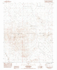 Download a high-resolution, GPS-compatible USGS topo map for Hackberry Mountain, CA (1984 edition)