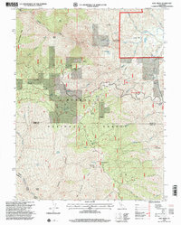 Download a high-resolution, GPS-compatible USGS topo map for Hall Ridge, CA (2001 edition)