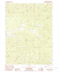 Download a high-resolution, GPS-compatible USGS topo map for Hayfork Summit, CA (1982 edition)