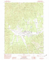 Download a high-resolution, GPS-compatible USGS topo map for Hayfork, CA (1982 edition)
