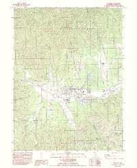 Download a high-resolution, GPS-compatible USGS topo map for Hayfork, CA (1984 edition)