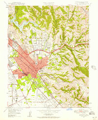 Download a high-resolution, GPS-compatible USGS topo map for Hayward, CA (1957 edition)