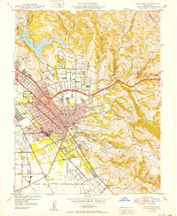 Download a high-resolution, GPS-compatible USGS topo map for Hayward, CA (1950 edition)