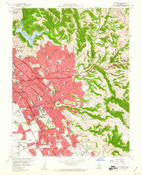 Download a high-resolution, GPS-compatible USGS topo map for Hayward, CA (1960 edition)