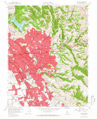 Download a high-resolution, GPS-compatible USGS topo map for Hayward, CA (1966 edition)