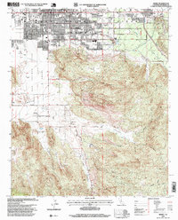 Download a high-resolution, GPS-compatible USGS topo map for Hemet, CA (1999 edition)