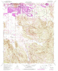 Download a high-resolution, GPS-compatible USGS topo map for Hemet, CA (1987 edition)