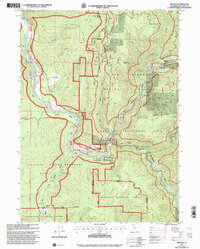 Download a high-resolution, GPS-compatible USGS topo map for Hiouchi, CA (2001 edition)