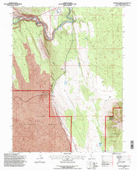 Download a high-resolution, GPS-compatible USGS topo map for Hogback Ridge, CA (1997 edition)