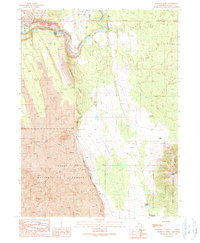 Download a high-resolution, GPS-compatible USGS topo map for Hogback Ridge, CA (1990 edition)
