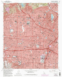 Download a high-resolution, GPS-compatible USGS topo map for Hollywood, CA (1995 edition)