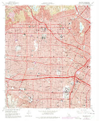 preview thumbnail of historical topo map of Los Angeles County, CA in 1966