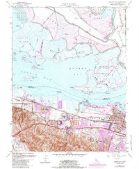 Download a high-resolution, GPS-compatible USGS topo map for Honker Bay, CA (1985 edition)