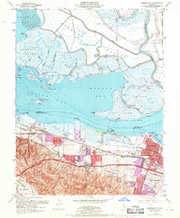 Download a high-resolution, GPS-compatible USGS topo map for Honker Bay, CA (1969 edition)