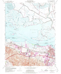 Download a high-resolution, GPS-compatible USGS topo map for Honker Bay, CA (1974 edition)
