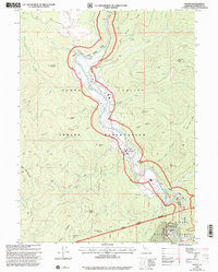 Download a high-resolution, GPS-compatible USGS topo map for Hoopa, CA (2001 edition)