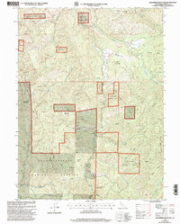 Download a high-resolution, GPS-compatible USGS topo map for Hoosimbim Mountain, CA (2003 edition)