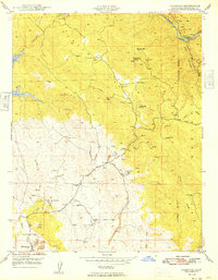 Download a high-resolution, GPS-compatible USGS topo map for Hornitos, CA (1949 edition)