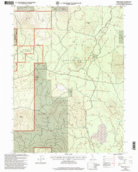 Download a high-resolution, GPS-compatible USGS topo map for Horse Peak, CA (2003 edition)