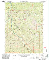Download a high-resolution, GPS-compatible USGS topo map for Huckleberry Mountain, CA (2004 edition)