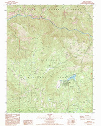 preview thumbnail of historical topo map of Fresno County, CA in 1992