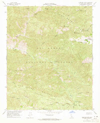 Download a high-resolution, GPS-compatible USGS topo map for Hurricane Deck, CA (1965 edition)