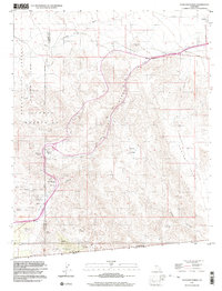 preview thumbnail of historical topo map of Imperial County, CA in 1997