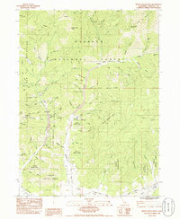 Download a high-resolution, GPS-compatible USGS topo map for Indian Creek Baldy, CA (1986 edition)