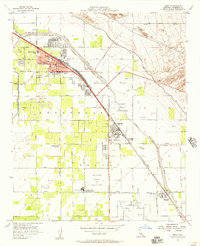 Download a high-resolution, GPS-compatible USGS topo map for Indio, CA (1957 edition)