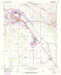 Download a high-resolution, GPS-compatible USGS topo map for Indio, CA (1991 edition)