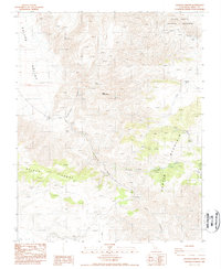 Download a high-resolution, GPS-compatible USGS topo map for Jackass Canyon, CA (1988 edition)