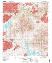 preview thumbnail of historical topo map of San Diego County, CA in 1994
