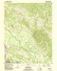 Download a high-resolution, GPS-compatible USGS topo map for Jimtown, CA (1993 edition)