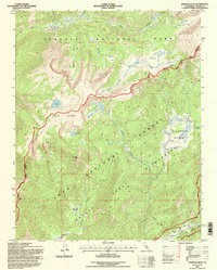 Download a high-resolution, GPS-compatible USGS topo map for Johnson Peak, CA (1997 edition)